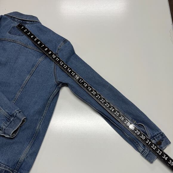 Levis Jacket Mens XL Blue Trucker Denim Jean Button Up Long Sleeve Workwear - Picture 4 of 9